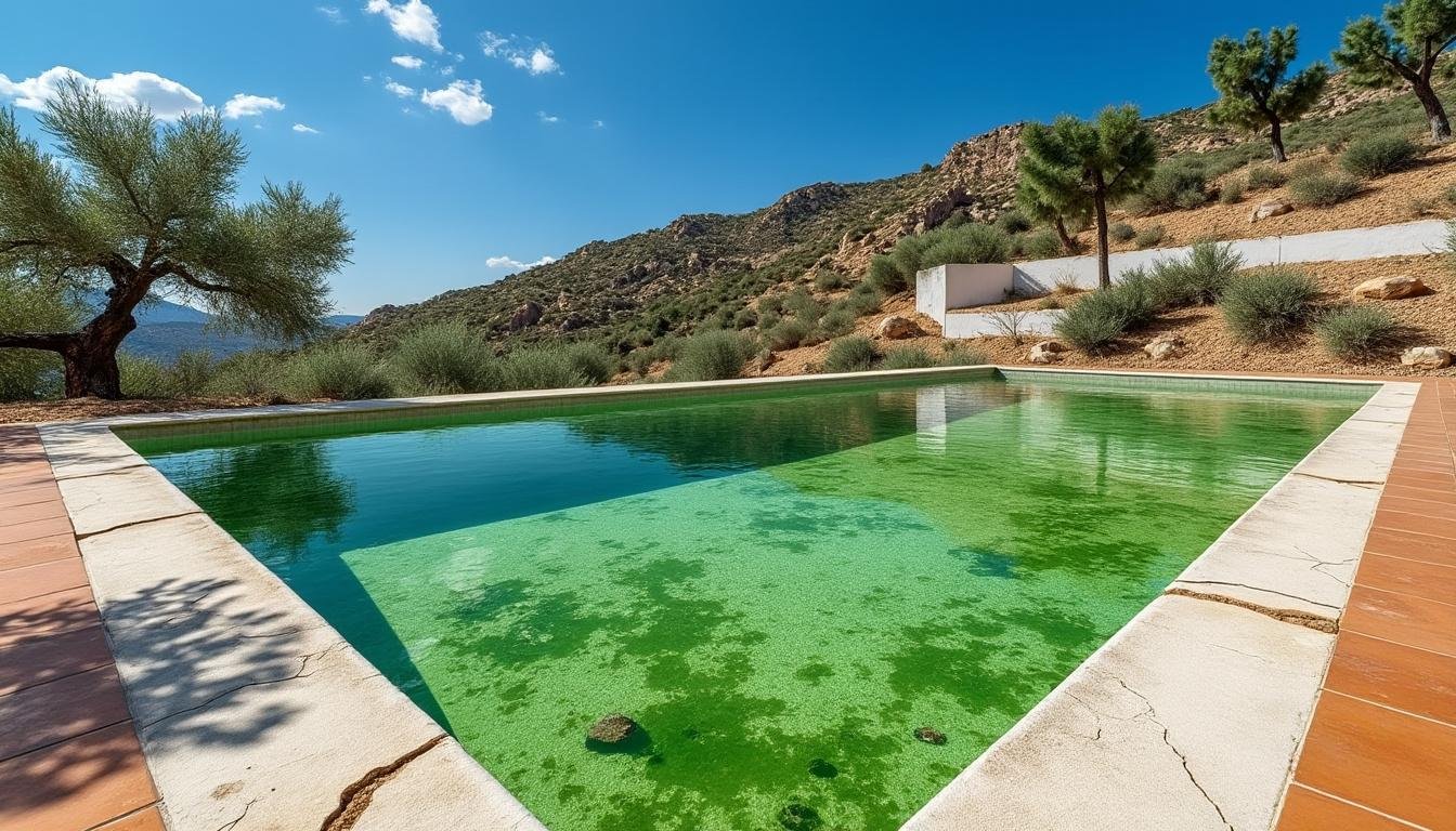 découvrez nos conseils pour préserver la qualité de l'eau de votre piscine dans l’hérault pendant la canicule et éviter la formation d’eau verte.